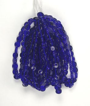 Glass Bead Flat 6mm Strung