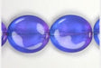 Glass Bead Flat 20/18mm Strung Wavy Oval