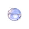 Glass Bead Flat 15/14mm Strung Wavy Oval
