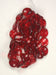 Glass Bead Flat 15/14mm Strung Wavy Oval