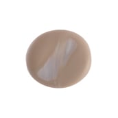 Glass Bead Oval Opaque Beige Matte