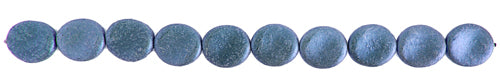 Glass Bead Oval 20x18mm Opaque Metallic