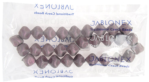 Glass Bead Nugget 13mm Opaque Metallic