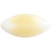 Glass Bead Navette 38x18mm Opaque White Honey Two-tone