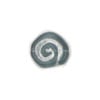 Glass Bead Swirl Montana Matte/Silver Painted Strung 12x11mm