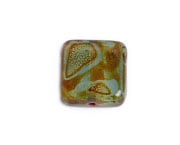 Glass Bead Squares 9mm Strung Marble