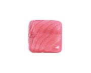 Glass Bead Squares 9mm Strung Rose Striped