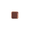 Glass Bead Square 8mm Opaque Black Bronze