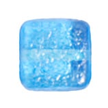 Glass Bead Squares 8mm Strung Two-Tone Sugar