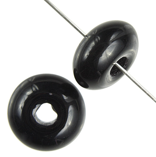 Glass Donut Beads