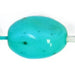 Glass Bead 13x9mm Twisted Pear Shape Turquoise Matrix Strung