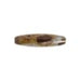 Glass Bead 22x6mm Long Oval Brown Marble Opaque