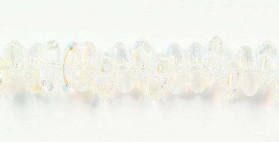 Glass Bead 3x8mm Half Moon Strung