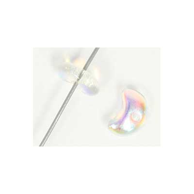 Glass Bead 3x8mm Half Moon Strung