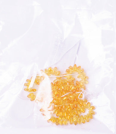 Glass Bead 3x8mm Half Moon Strung