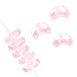 Glass Bead 3x8mm Half Moon Strung