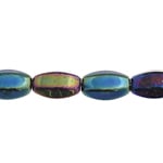 Glass Bead 9x6mm Oval Strung