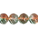 Glass Bead Baroque Round 10mm Strung Orange/Teal Green