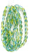 Glass Bead Oval 7x5mm Strung Blue/Green/Yellow