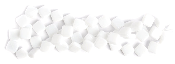 Glass Bead Flat Diamond Strung