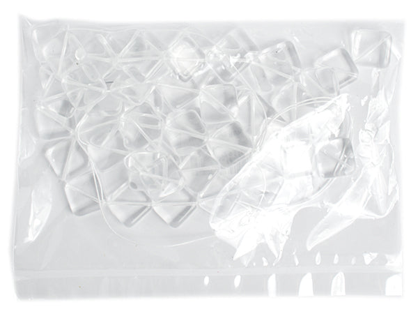 Glass Bead Flat Diamond Strung