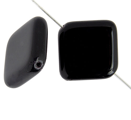 Glass Bead Flat Diamond Strung