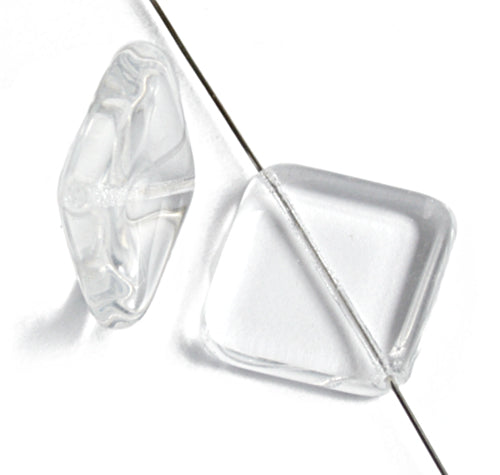 Glass Bead Flat Diamond Strung