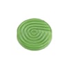 Glass Bead 18mm Round Twister Pattern Green Silk