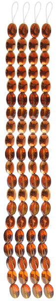 Coffee Bean 11x8mm Topaz Bronze Half Coat