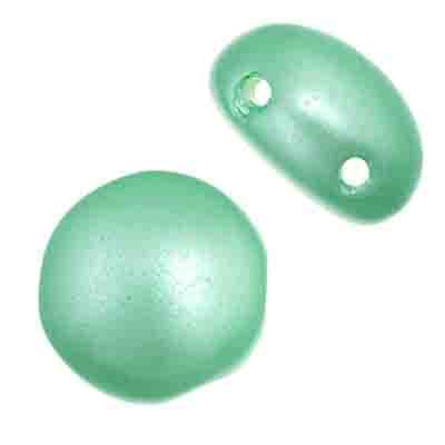 Czech Candy Beads 8mm 2 Holes Opaque Pearl Pastel