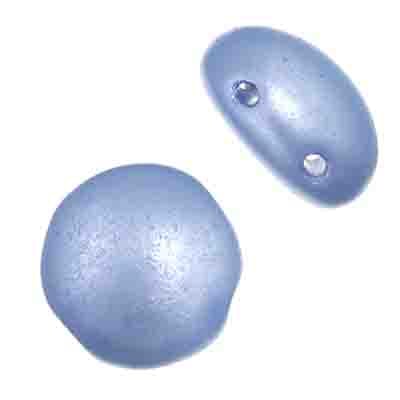 Czech Candy Beads 8mm 2 Holes Opaque Pearl Pastel