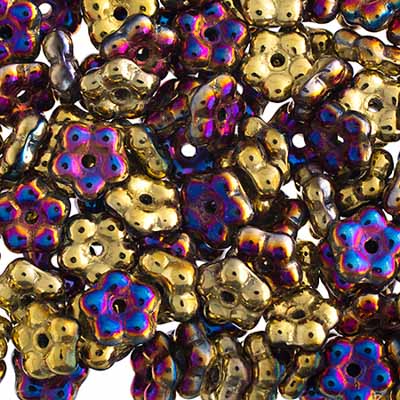 Forget-Me-Not Flower Beads 5mm Opaque