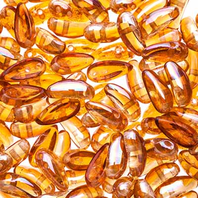 Preciosa Chilli Beads 4x11mm Transparent