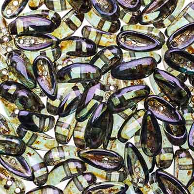 Preciosa Chilli Beads 4x11mm Transparent