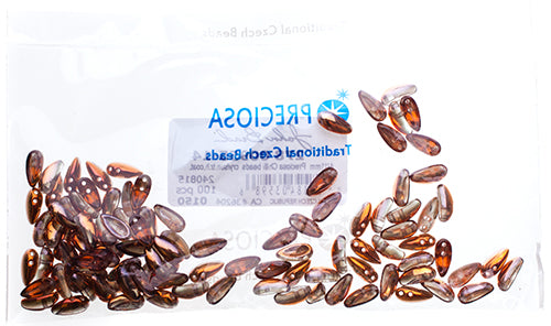 Preciosa Chilli Beads 4x11mm Transparent 