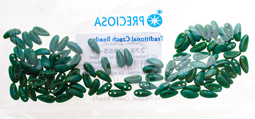 Preciosa Chilli Beads 4x11mm Opaque Travertine