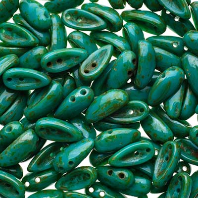 Preciosa Chilli Beads 4x11mm Opaque Travertine