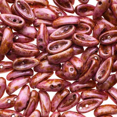 Preciosa Chilli Beads 4x11mm Opaque Travertine