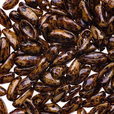 Preciosa Chilli Beads 4x11mm Opaque Travertine