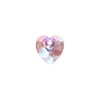 Glass Beads Heart 10mm Crystal 