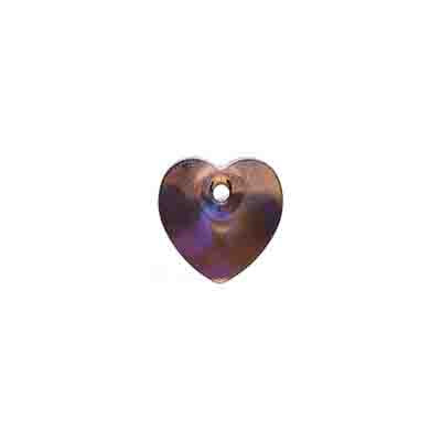Glass Beads Heart 10mm Crystal