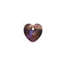 Glass Beads Heart 10mm Crystal 