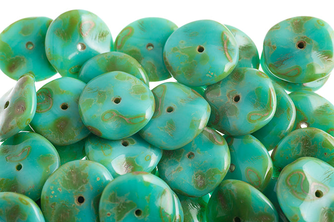 Czech Preciosa Ripple Beads Opaque