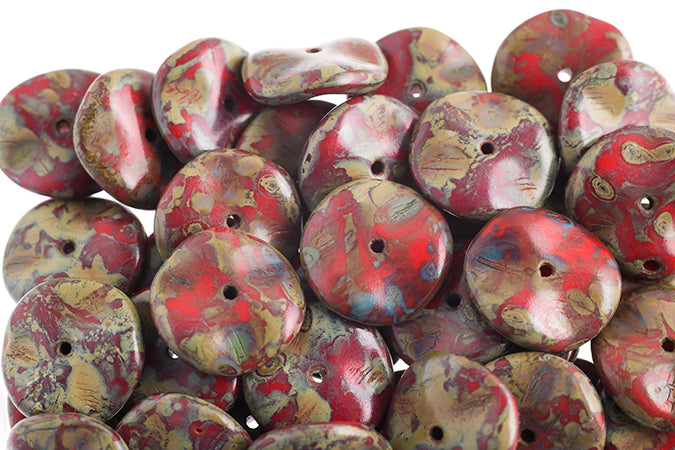 Czech Preciosa Ripple Beads Opaque