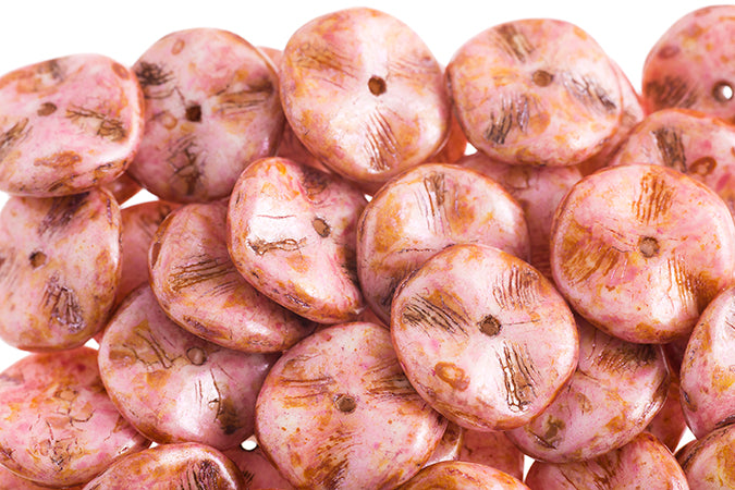 Czech Preciosa Ripple Beads Opaque