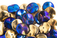 Czech Preciosa Ripple Beads Opaque California Metallic
