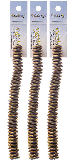 Czech Preciosa Ripple Beads Opaque California Metallic Matte