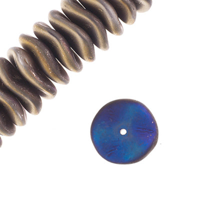Czech Preciosa Ripple Beads Opaque California Metallic Matte