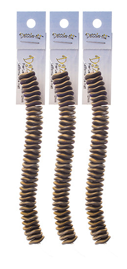 Czech Preciosa Ripple Beads Opaque California Metallic Matte