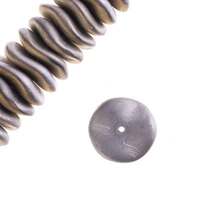 Czech Preciosa Ripple Beads Opaque California Metallic Matte